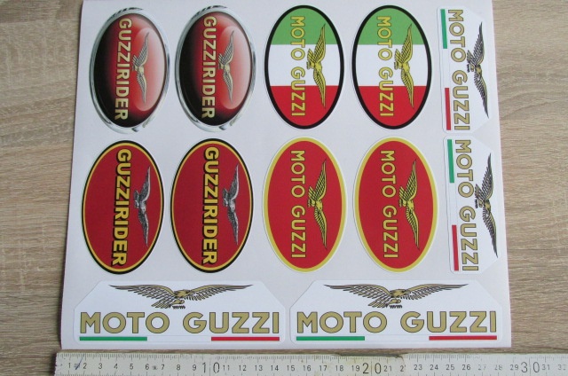 Samolepky Moto Guzzi sada - 2