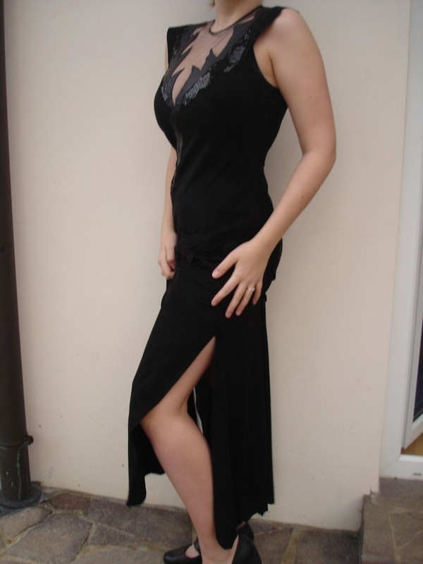 dámské kožené šaty v.40 - 2