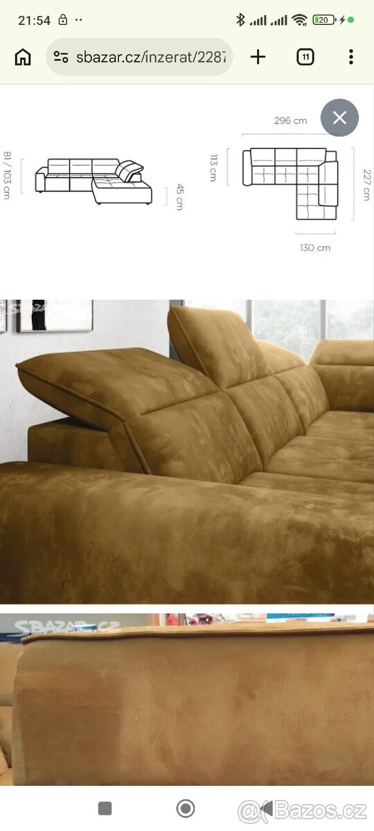 Rohová sedací souprava - 2