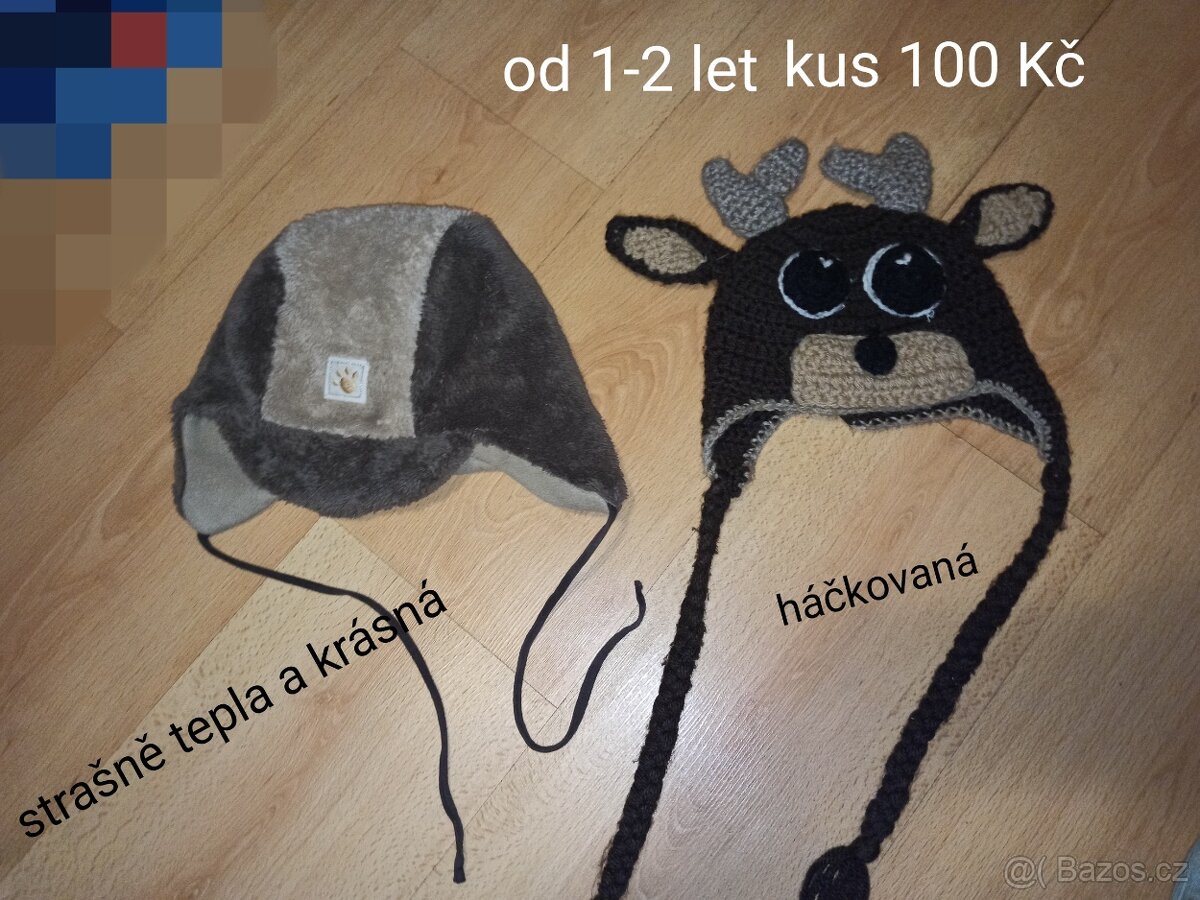 Punčocháče 86/92, 110/116 , čepice - 2