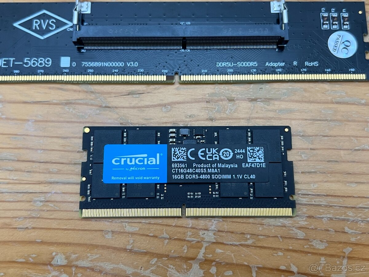 DDR5 16GB 4800MHz SO-DIMM +Adaptér do PC - 2