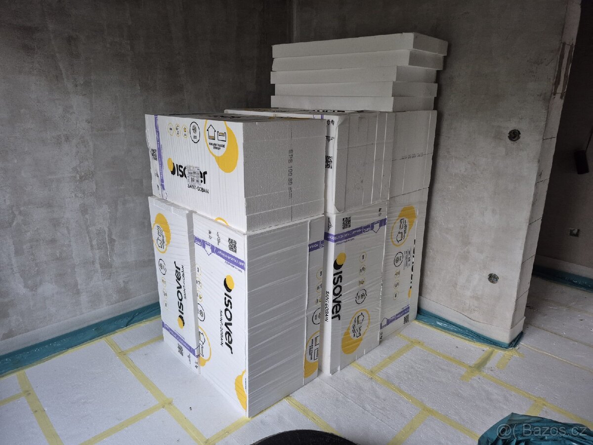 Podlahový polystyren isover 80mm 29.5m2 - 2