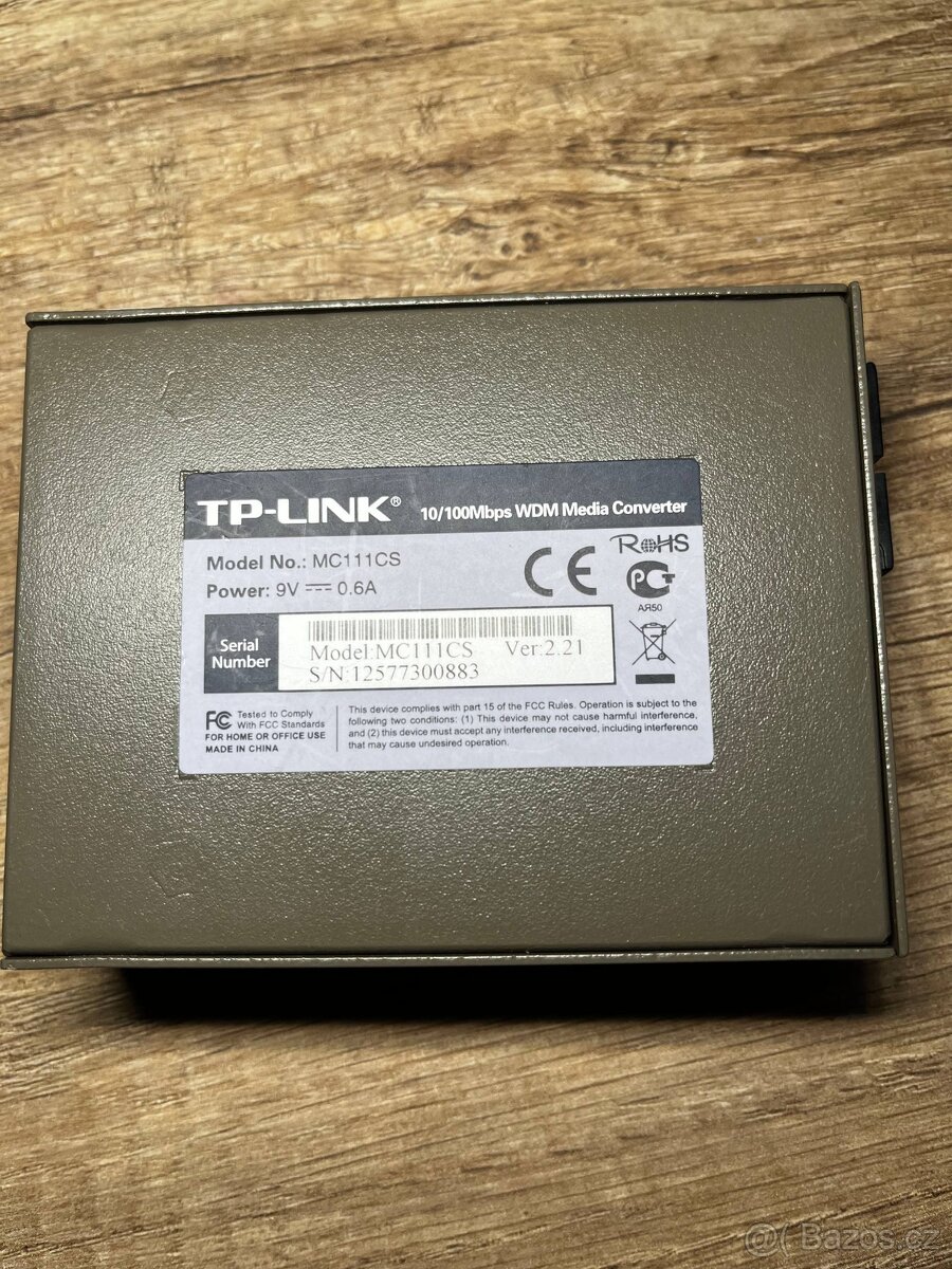 TP-Link MC111CS Media Converter + napájecí adaptér - 2