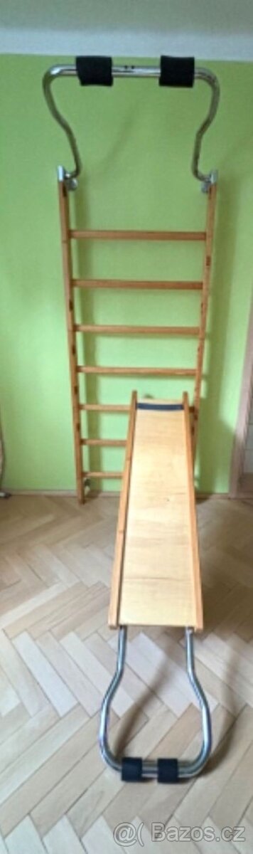 Žebřiny - ribstole s hrazdou - 2