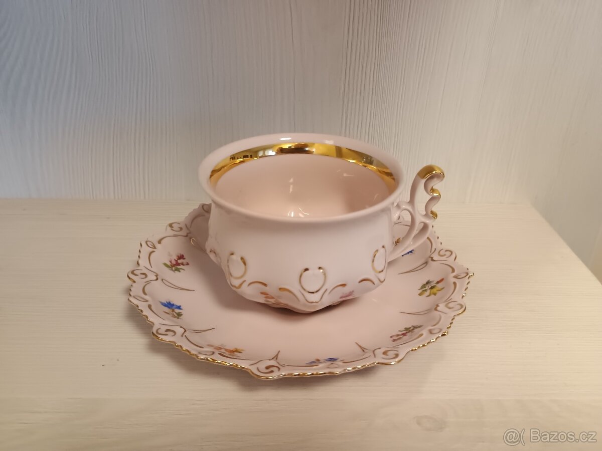 růžový porcelán dekor Lenka - 2