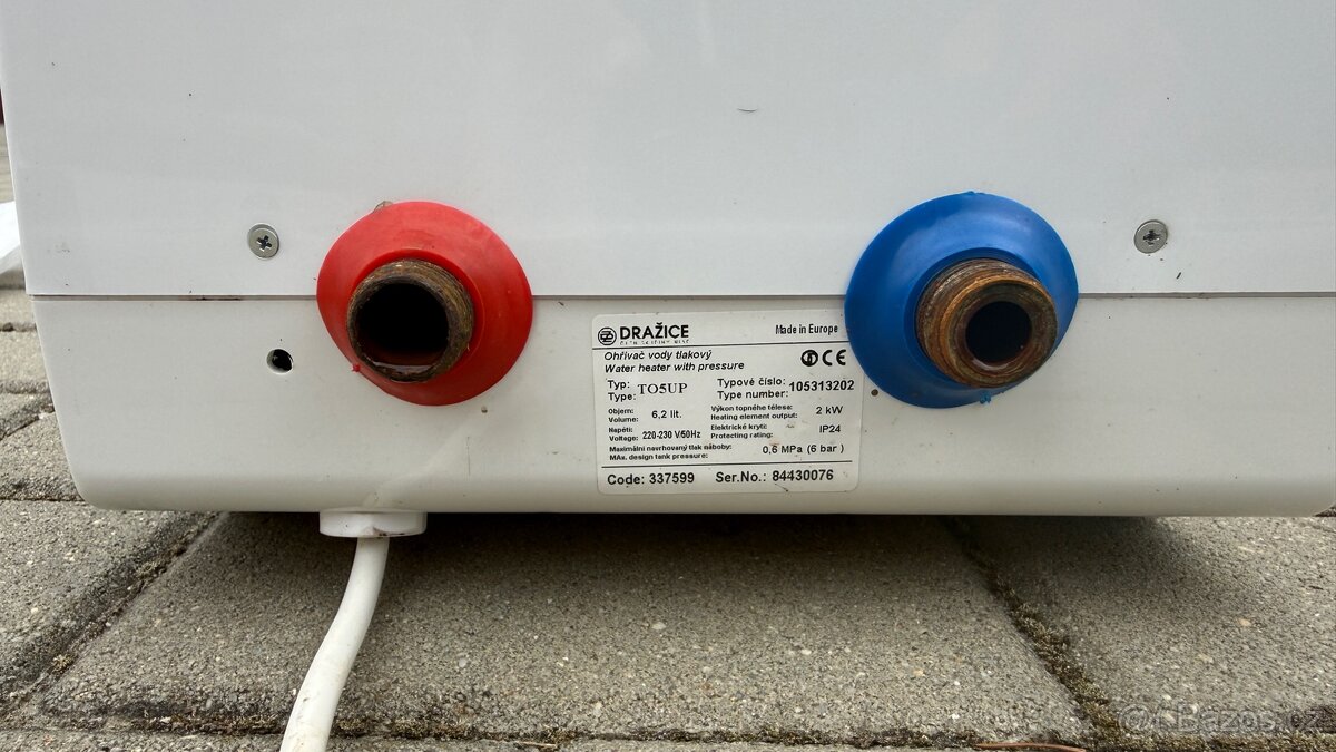 Ohřívač vody tlakový 6,2lit/2kw - 2