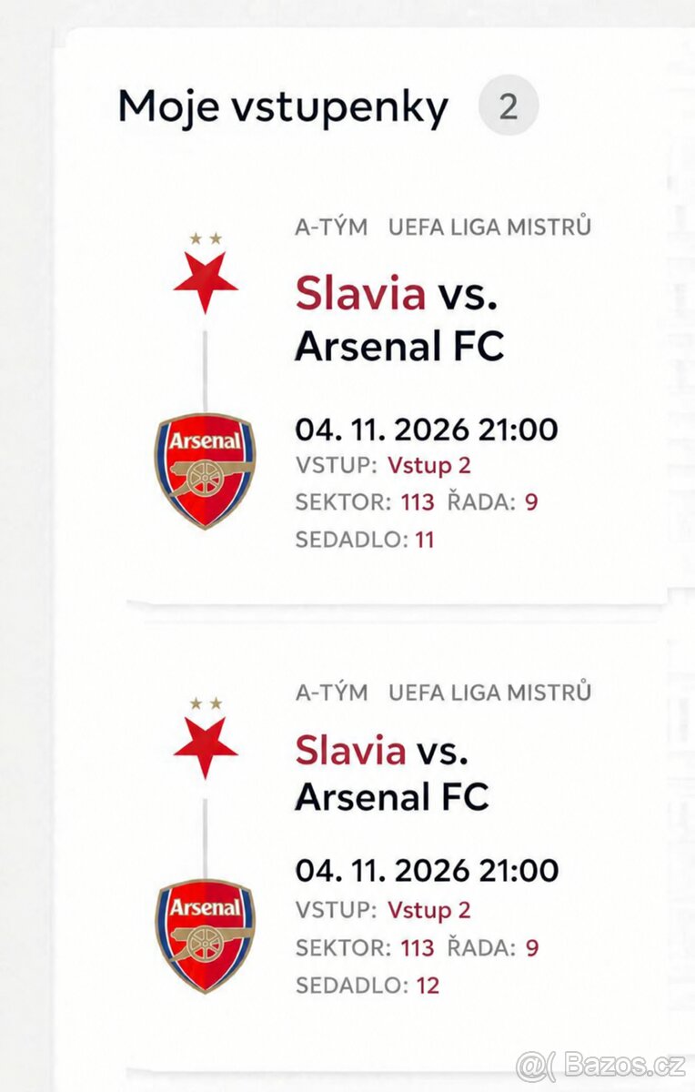 Slavia - Arsenal 4.11.26 - 2