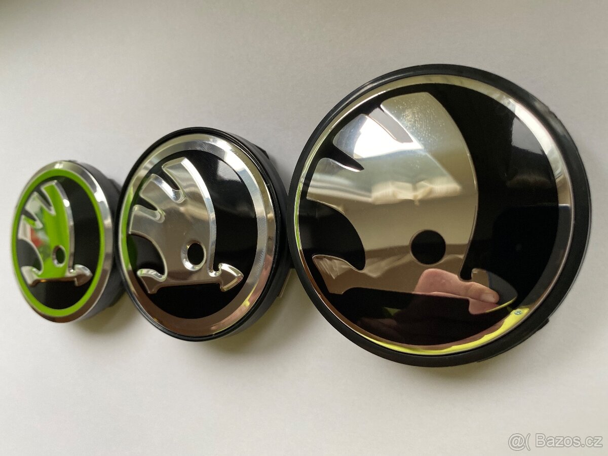 Středy ALU kol škoda 4ks -  56mm, 60mm, 65mm - 2