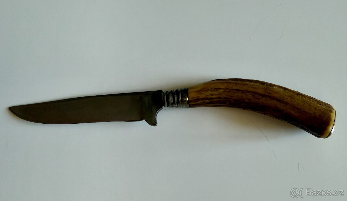 Starý lovecký nůž zavazák, pravé paroží - 2