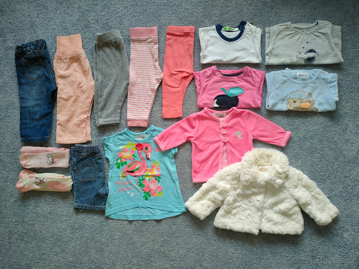 15 kusů oblečení pro holčičku - velikost 62-68 - 2