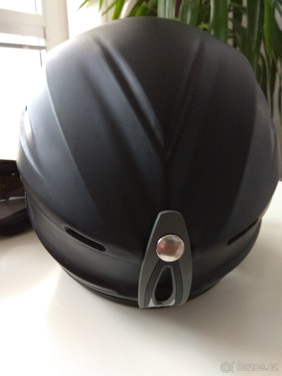 HI-TEC lyžařská helma černá + brýle HI-TEC - 2