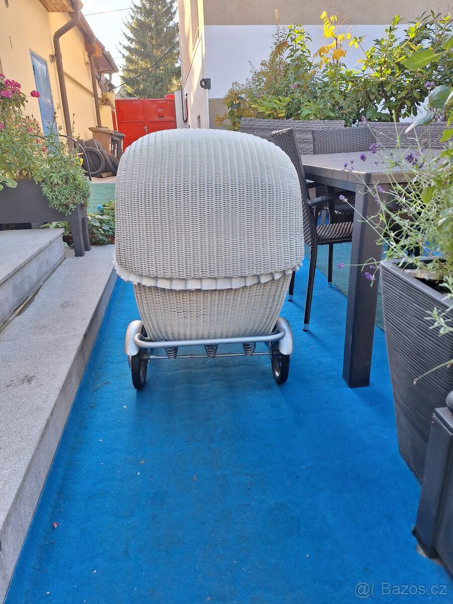 retro kočárek šestipérák bužírkový pro dítě - 2