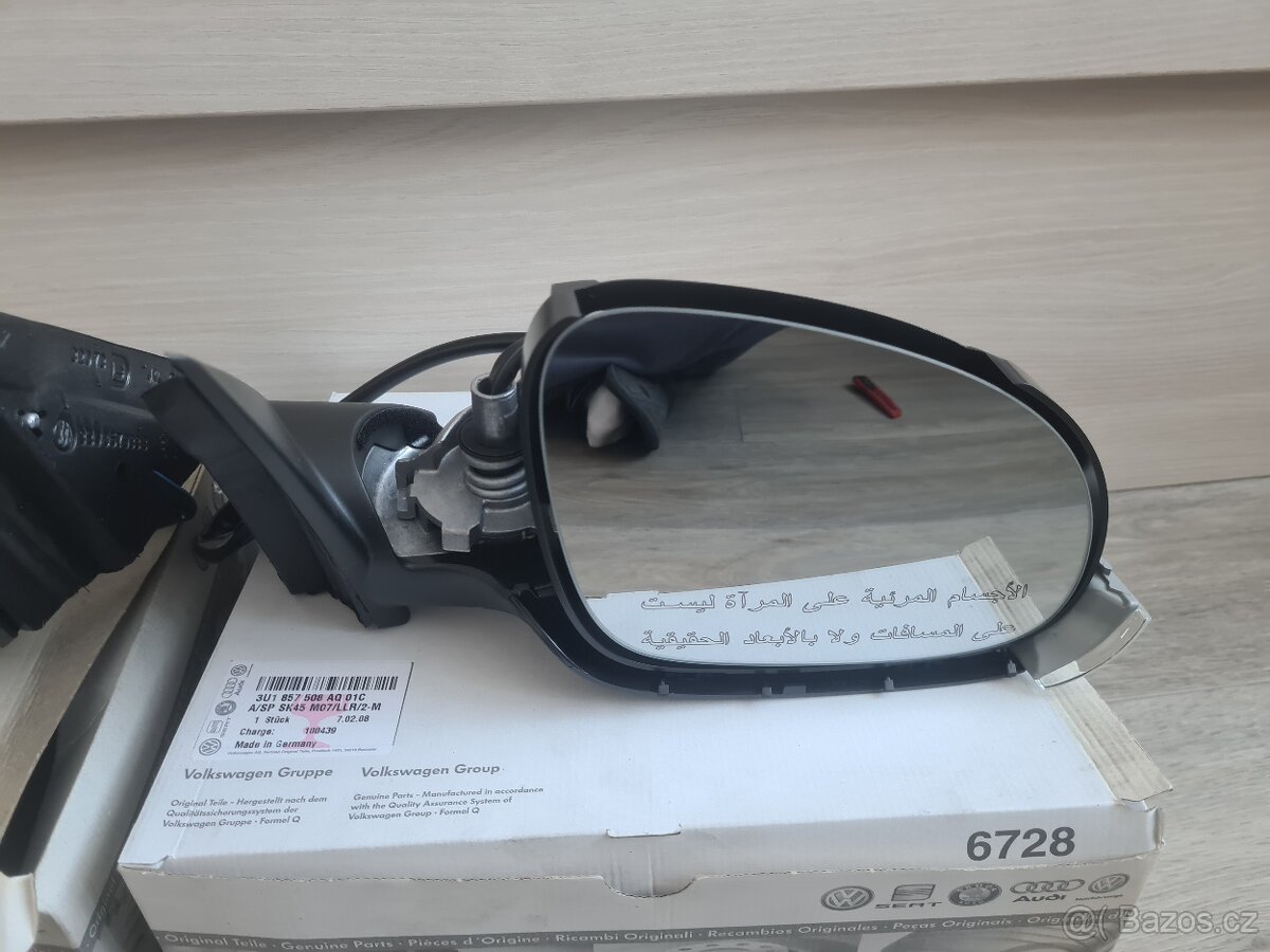 NOVÉ Zrcátka Superb 1 facelift PODSVÍCENÉ ORIGINÁL - 2