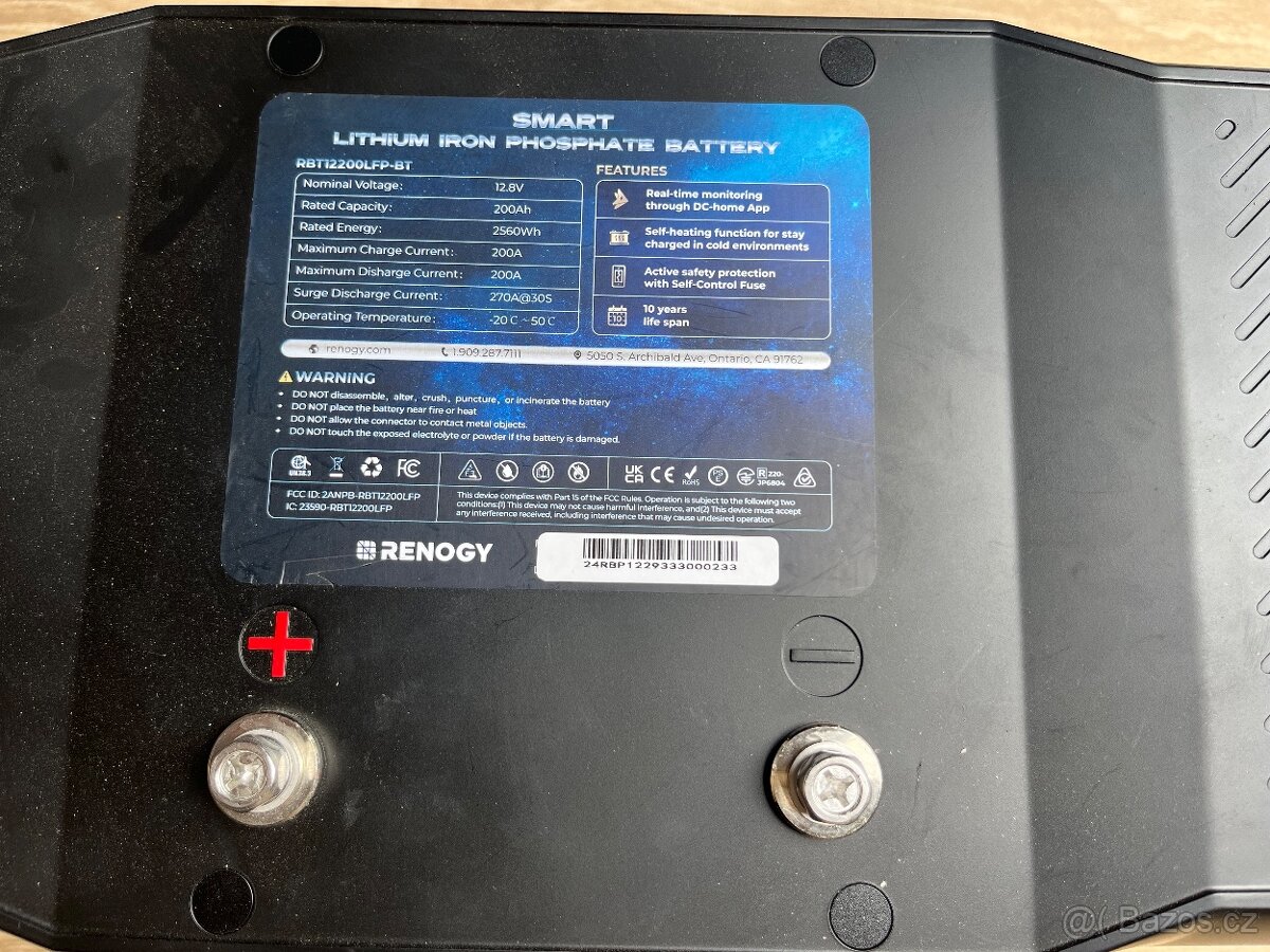 Renogy smart LiFePO baterie 200Ah - 2