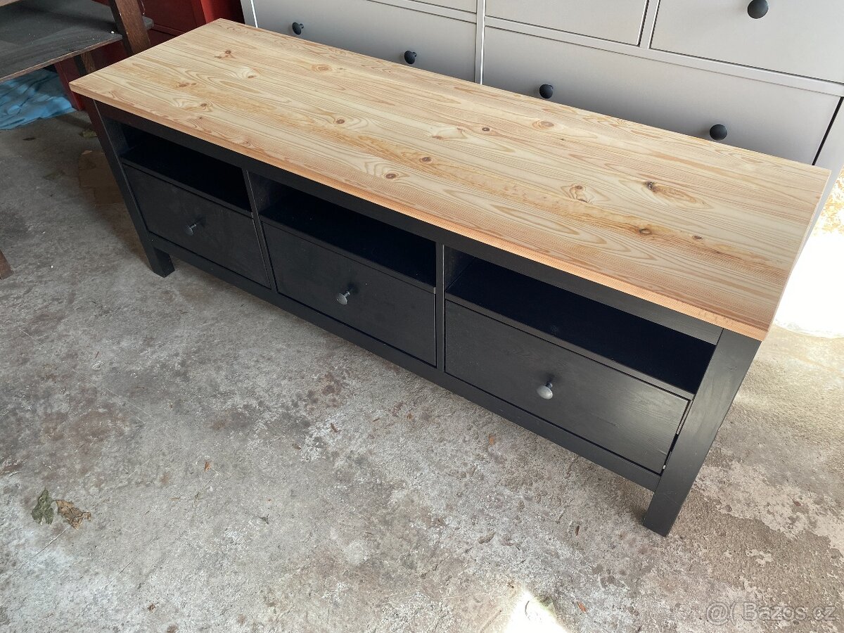 TV stolek IKEA Hemnes- černohnědý - 2