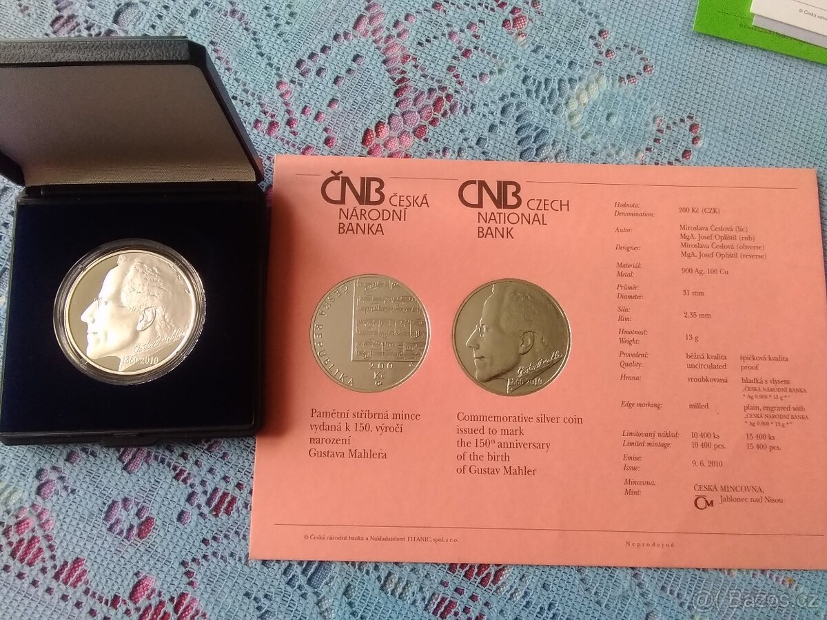 7x Pamětní mince ČR - - Proof, - 2