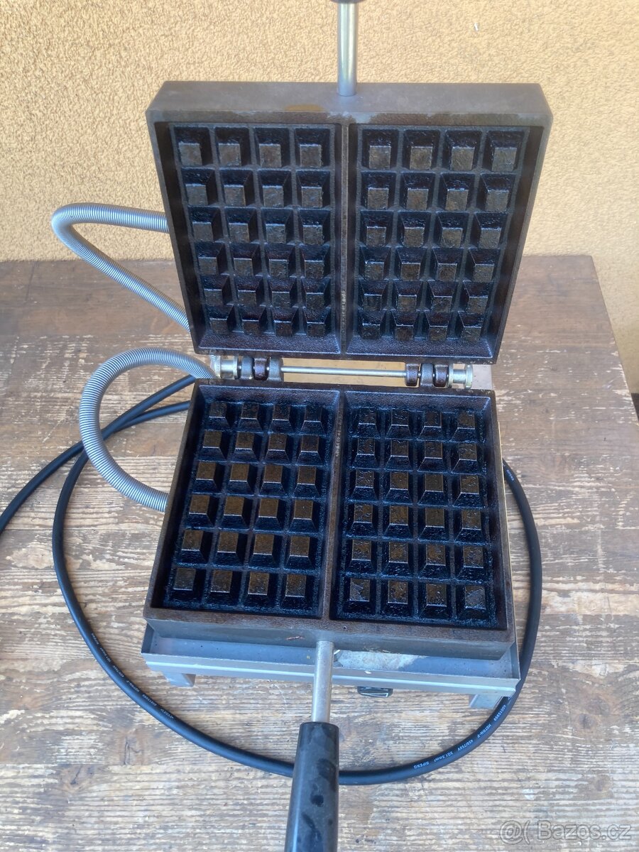 Vaflovač Krampouz WECABC - Brusel 4x6, sklopný 90° - 2