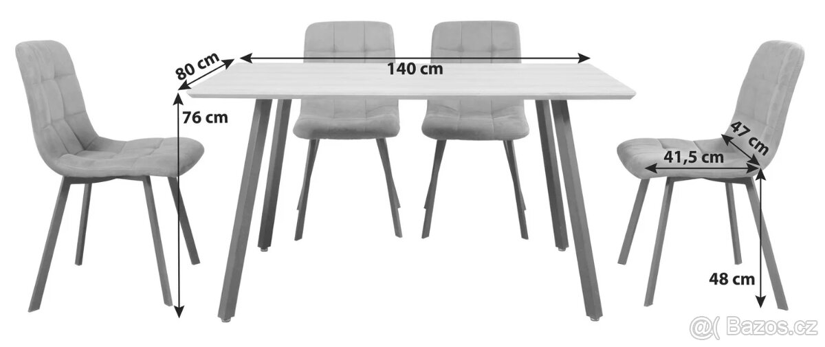 Jídelní stůl a židle - 2