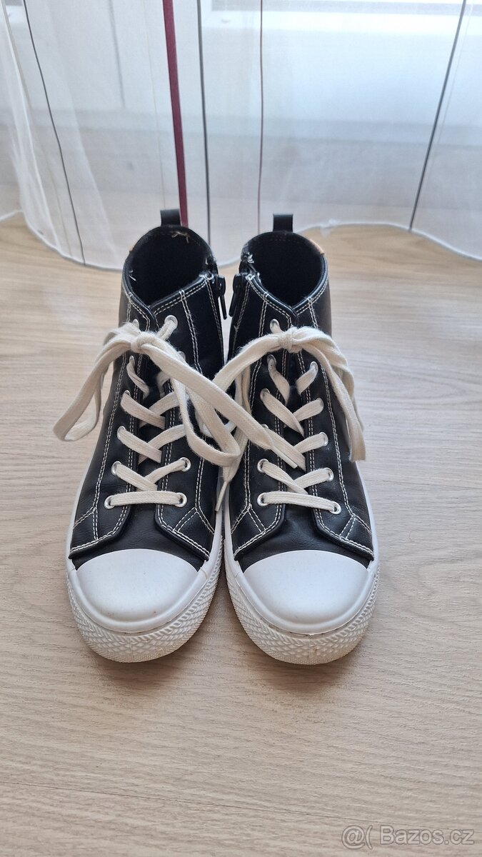 Černé kotníkové tenisky vel.36 - 2