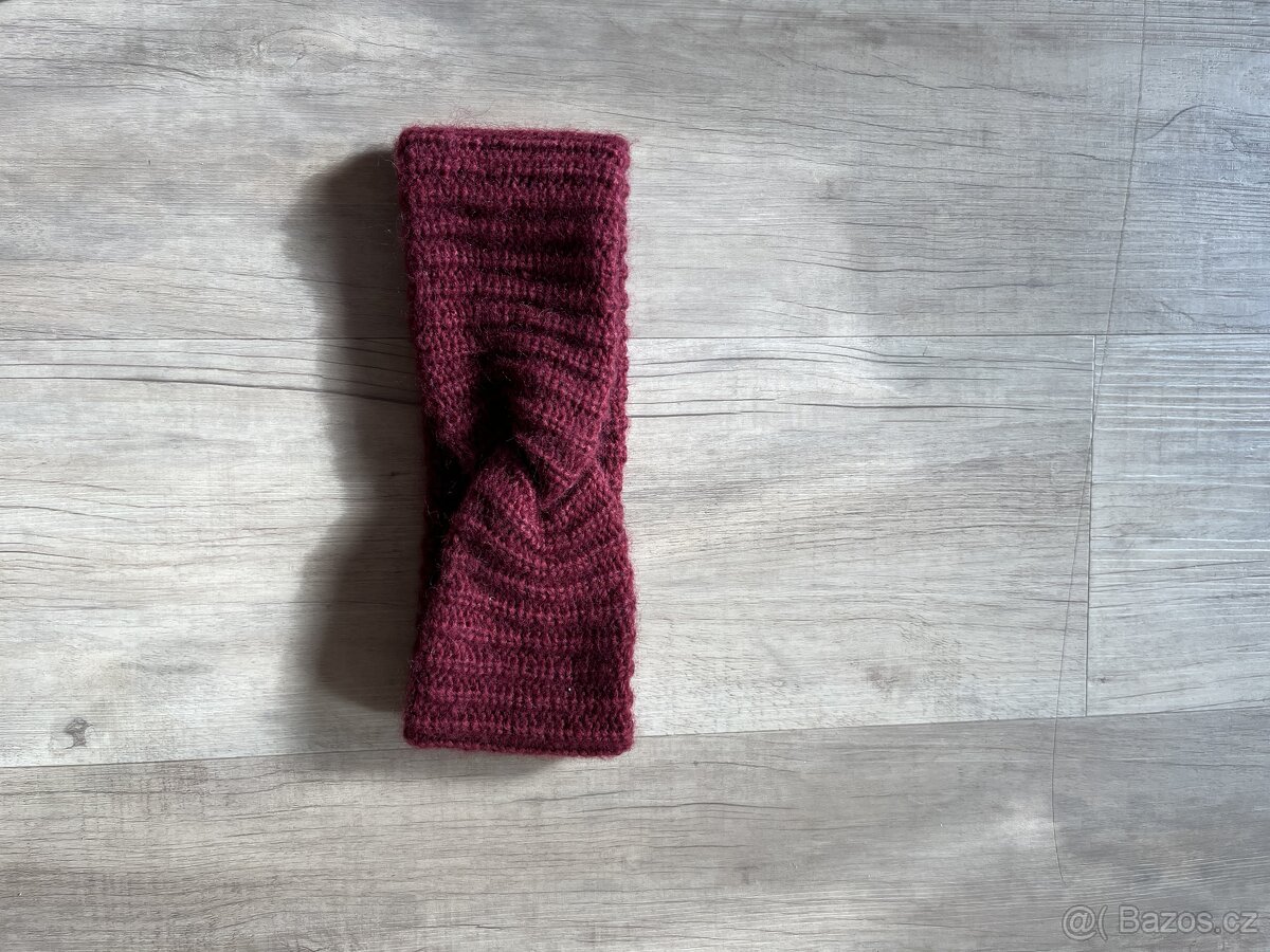 Nová bordo čelenka tchibo - 2