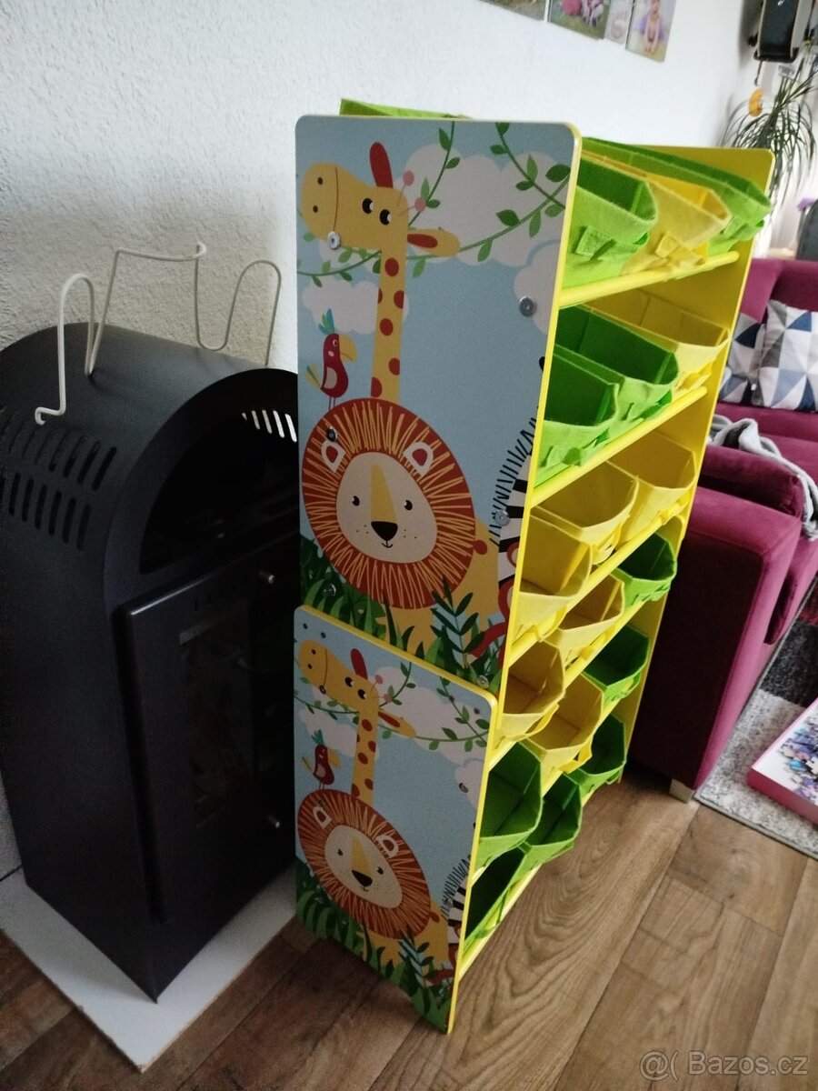 Dětský úložný regál 2kusy - 2