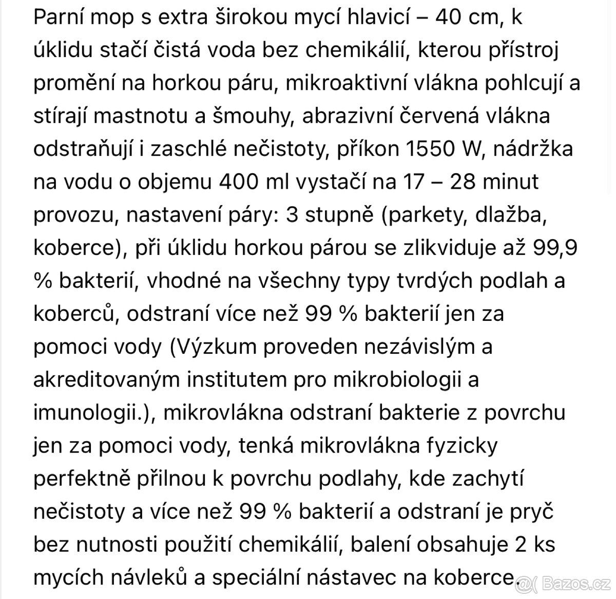 Parní mop Vileda Steam Plus XXL 3.0 - 2