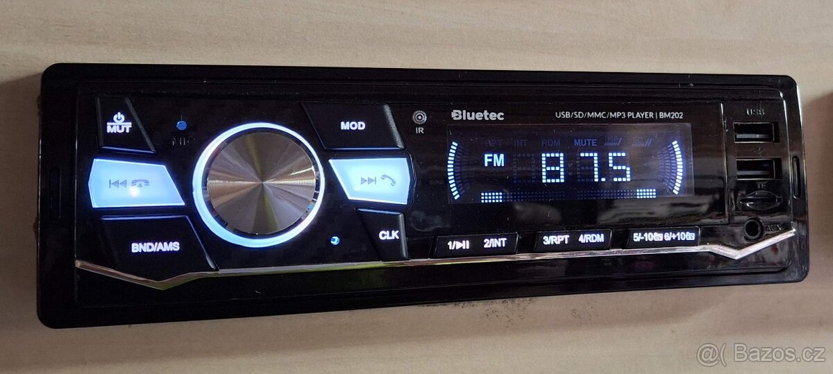 Bluetec BM202 autorádio s USB, BT - 2