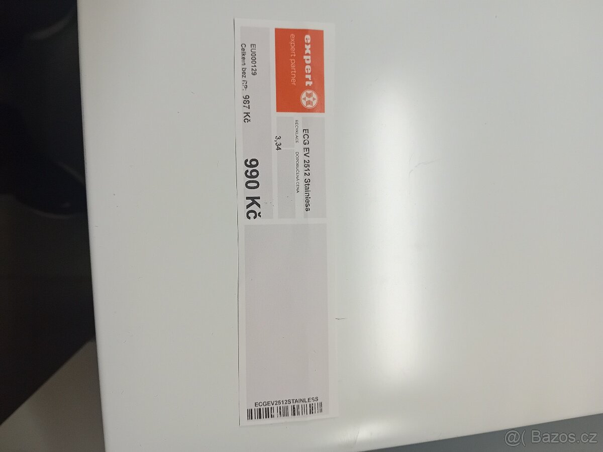 Dvouplotýnkový elektrický vařič ECG EV 2512 Stainless – nere - 2