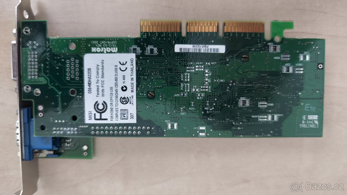 Grafická karta Matrox a zvuková karta SB live - 2
