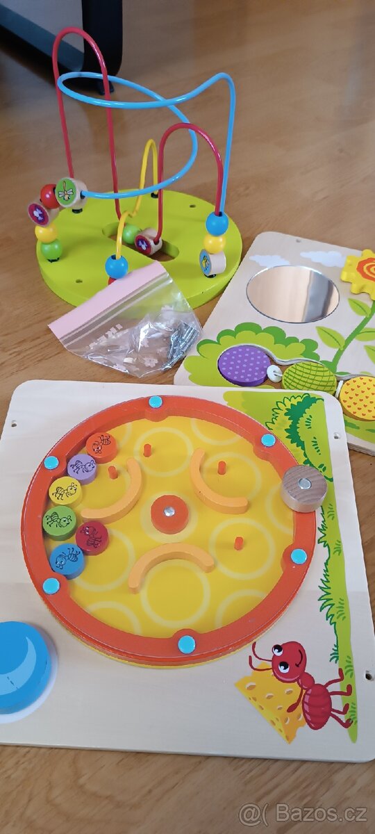 Motorická dřevěná kostka, velká - 2