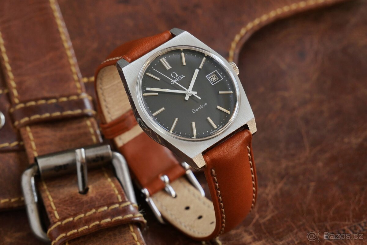 OMEGA Geneve 1360049 modrošedé - 2