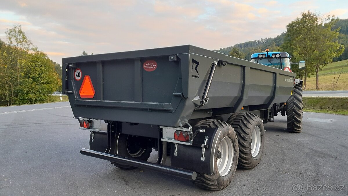 Traktorový návěs,Přívěs,Vlek za Traktor,Vlečka,Dumper 16t - 2