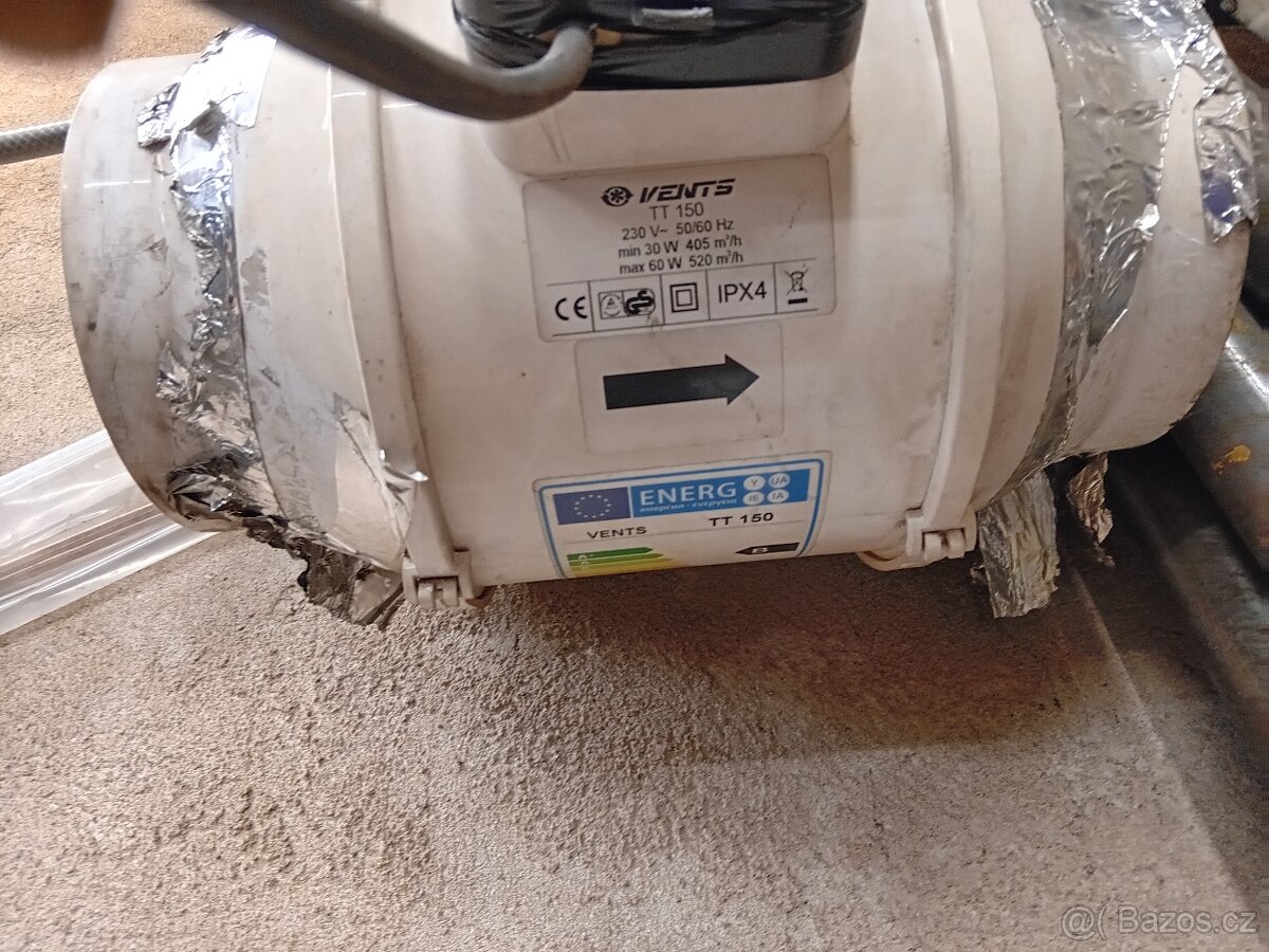 Axiální ventilátor průměr 150 mm - 2
