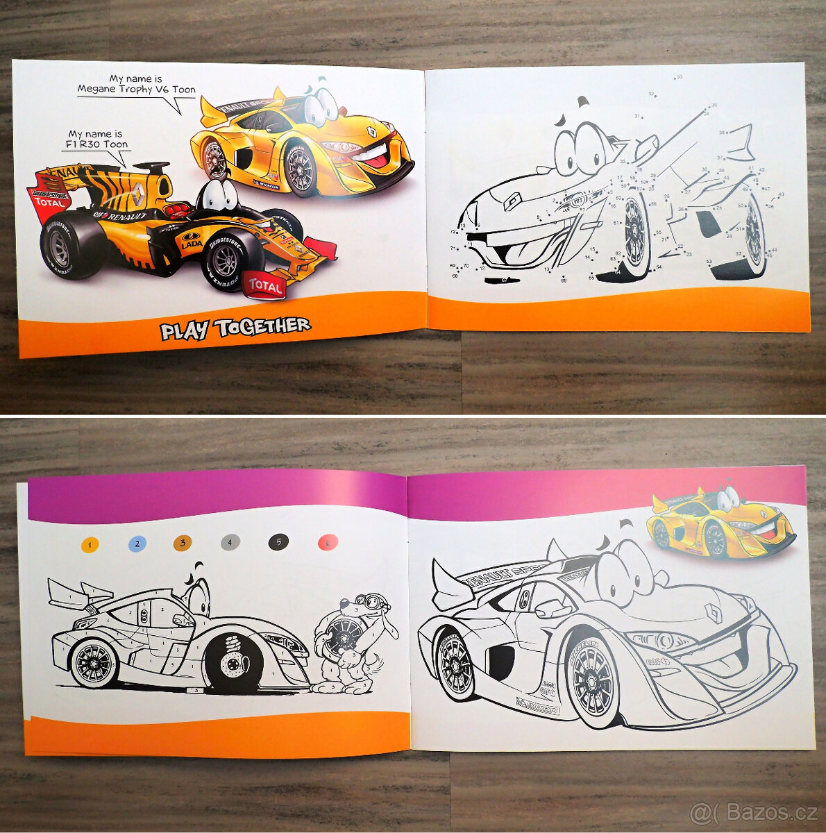 Nálepky WorldSeries by Renault + Megane Trophy V6 Toon + F1 - 2