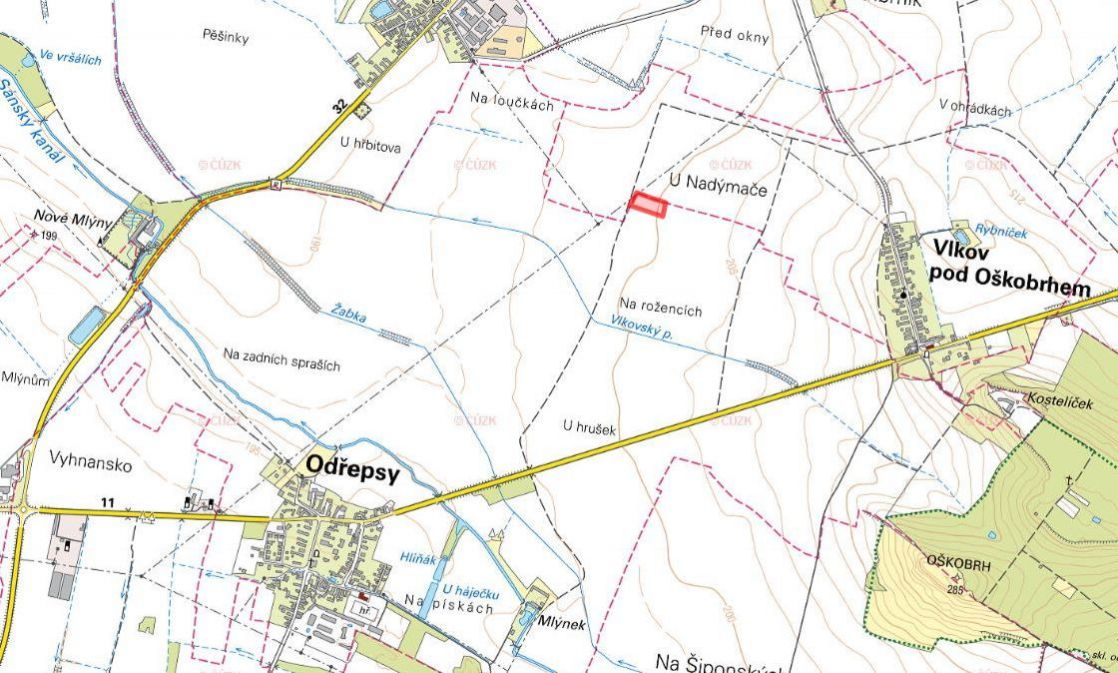 Zemědělská půda, prodej, Odřepsy, Nymburk - 2