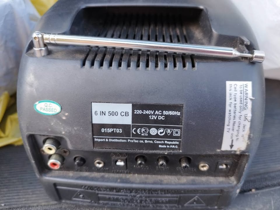 RETRO MINITELEVIZE S RÁDIEM ZN. INSPIRA 12V NEBO BATERIE - 2