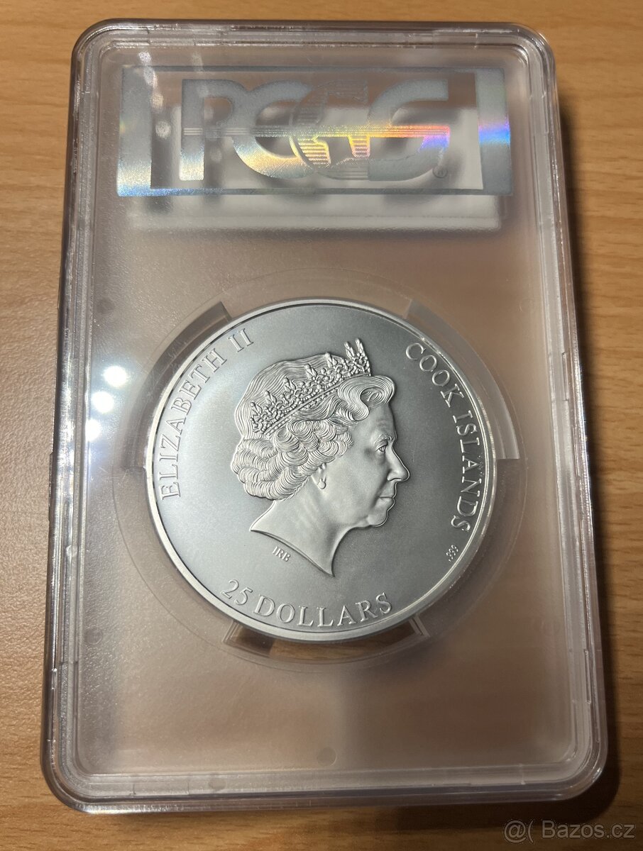 stříbrná mince Aconcagua (7 Summits) 5 Oz 2018 MS70 - 2