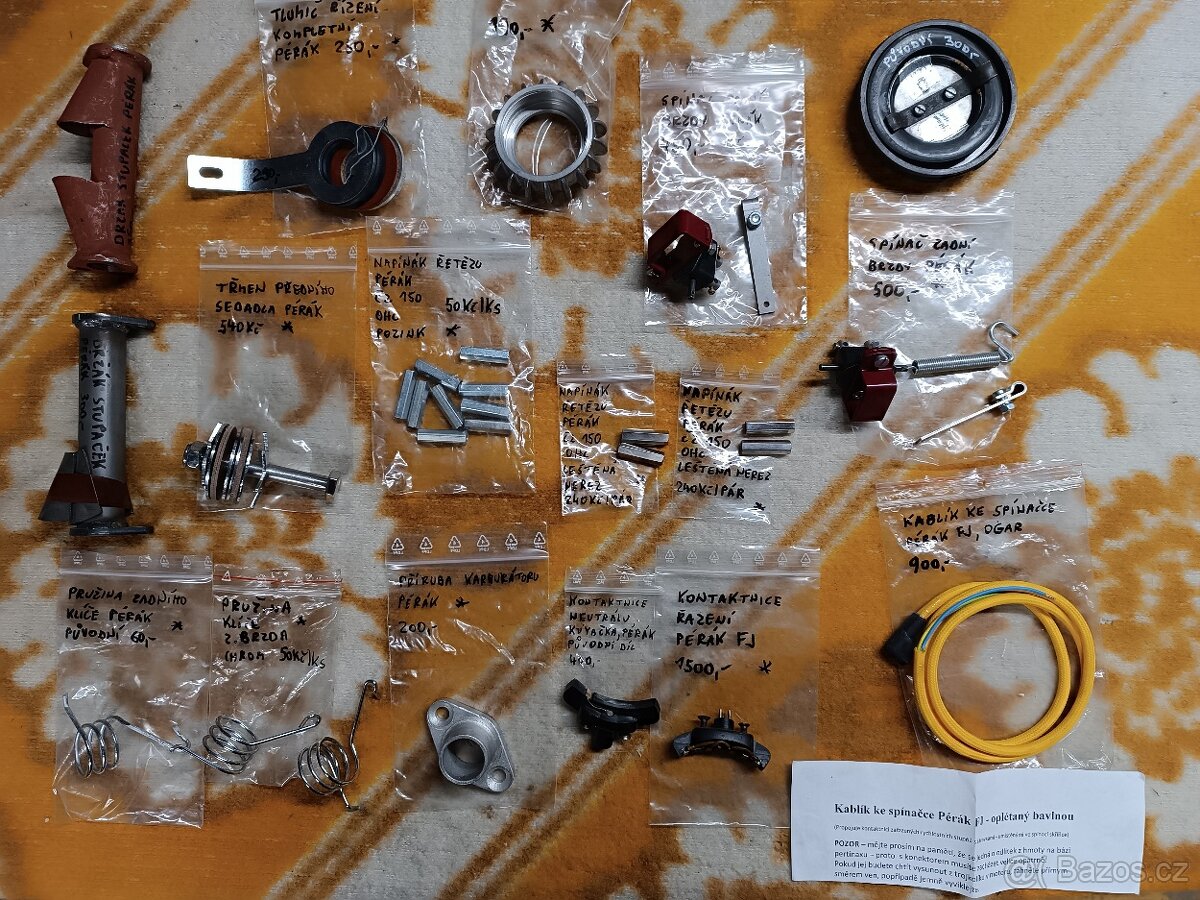 Pérák díly,kyvacka,značka,kontaktnice, tlumič - 2