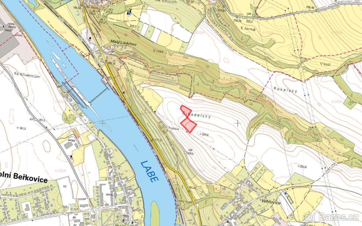 Zemědělská půda, prodej, Mělník - 2