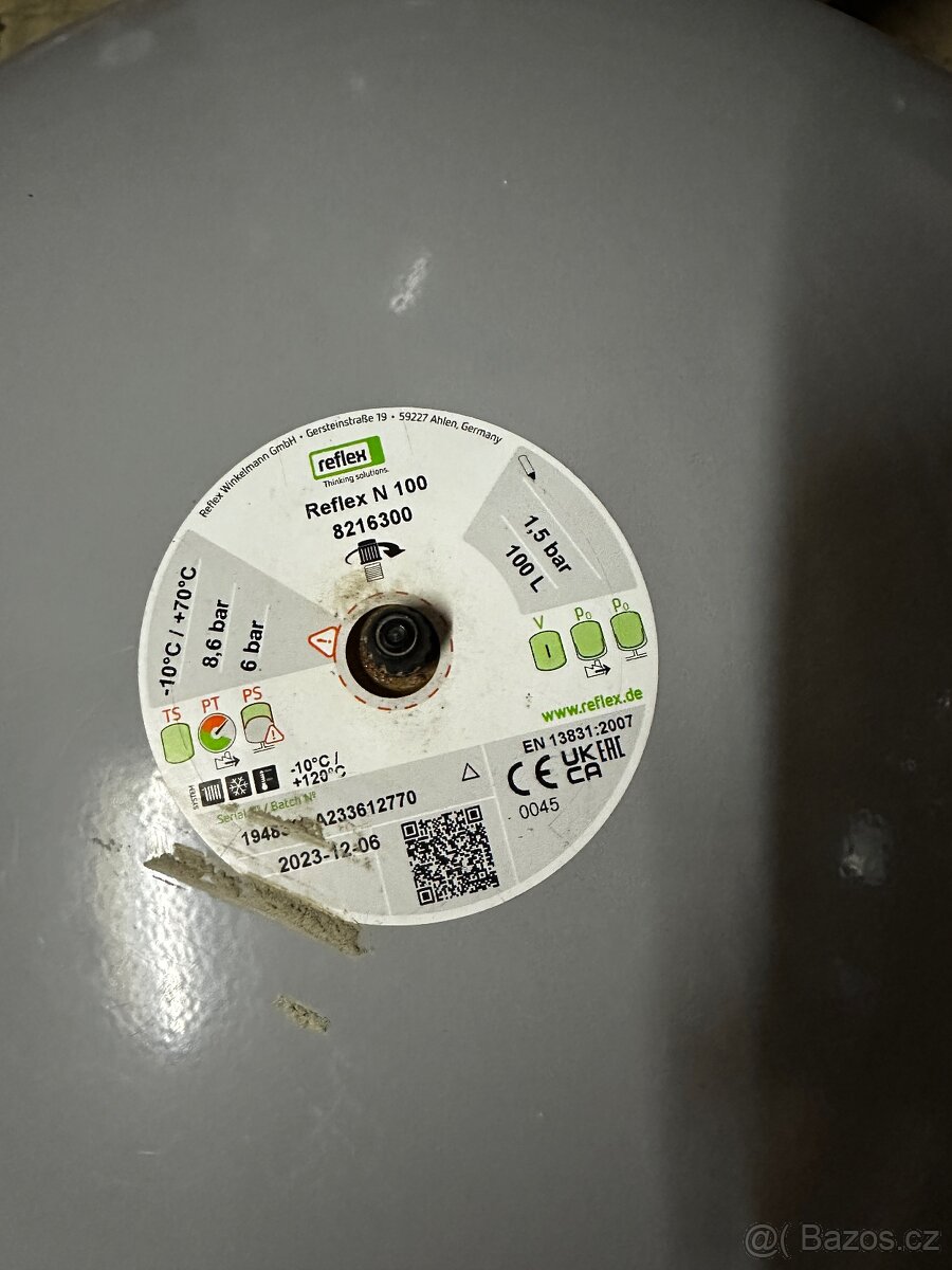 Expanzní nádoba reflex 100l - 2