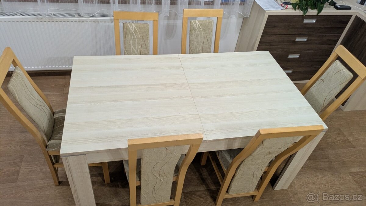 Set jídelní stůl a 6 židlí - 2