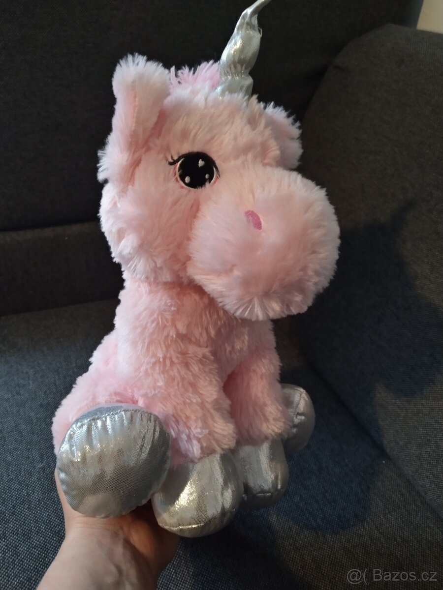 Plyšák jednorožec sedící - 2