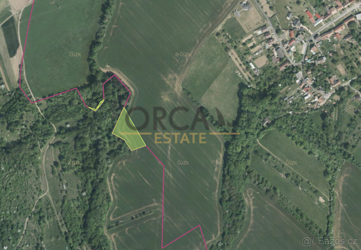prodej pole, Cvrčovice u Zdounek, 1742 m² - 2