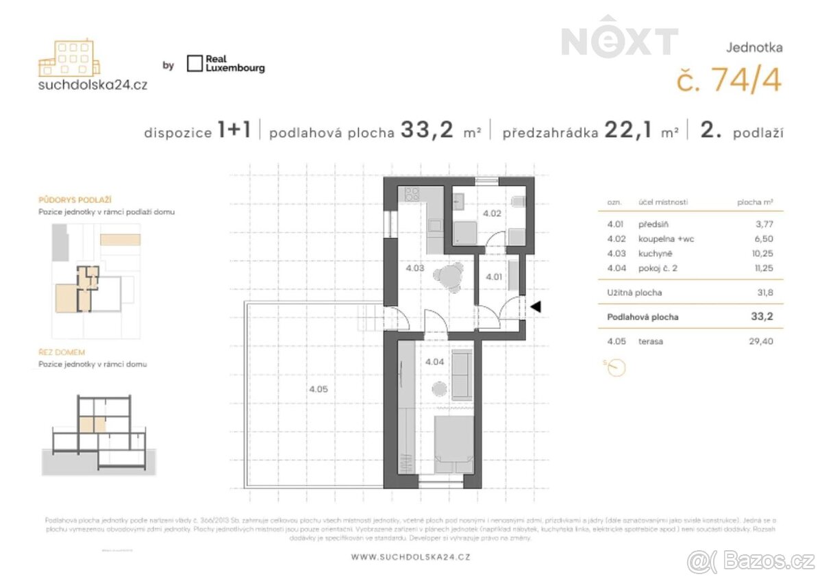 Prodej byt 2+kk, 34㎡ - 2