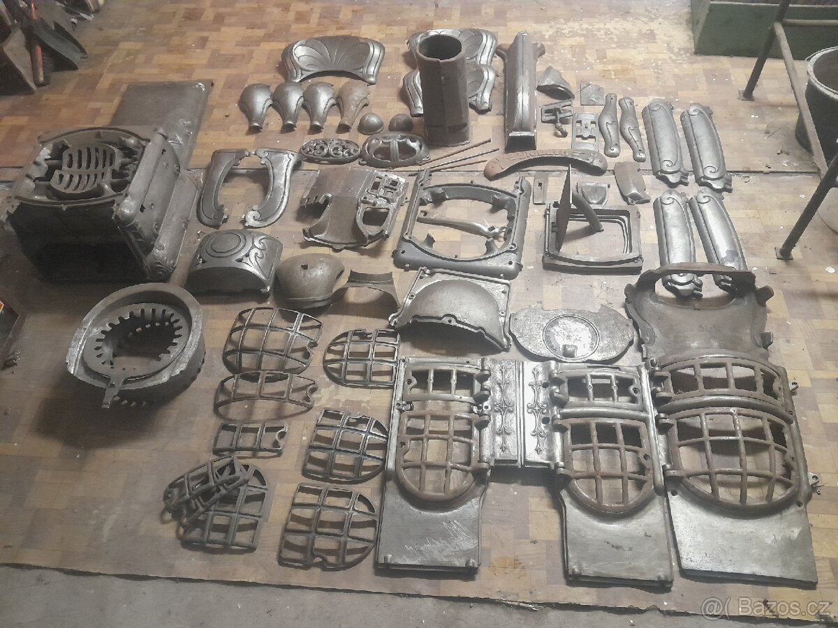 Prodám jednotlivé díly na Americká kamna Harding 12 - 2