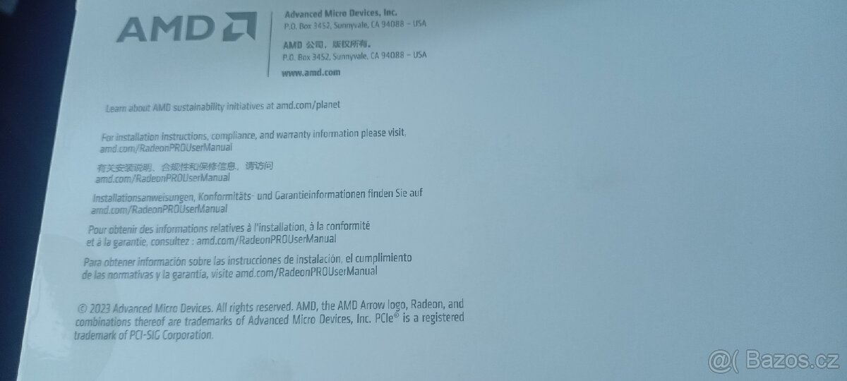 AMD Radeon W7700 16GB nová - 2