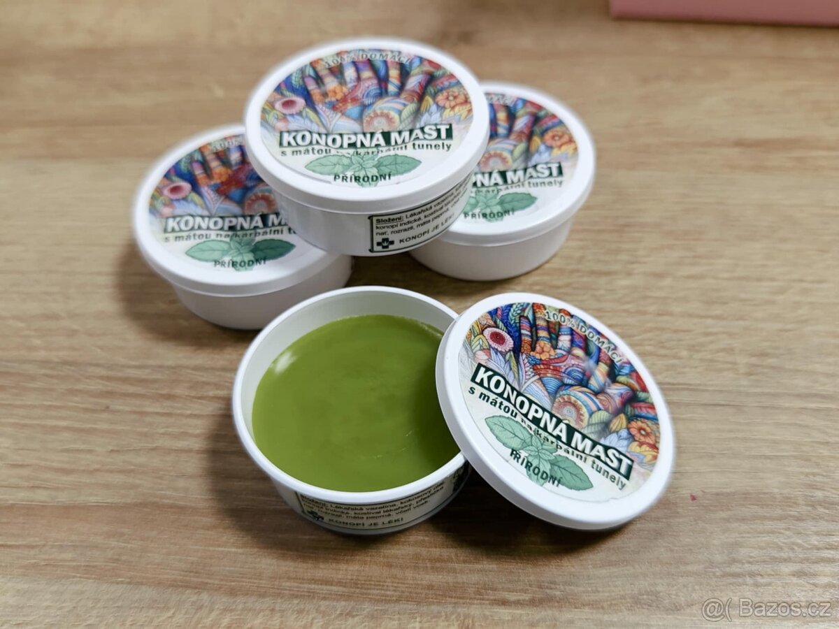 Konopná mast s mátou - 2