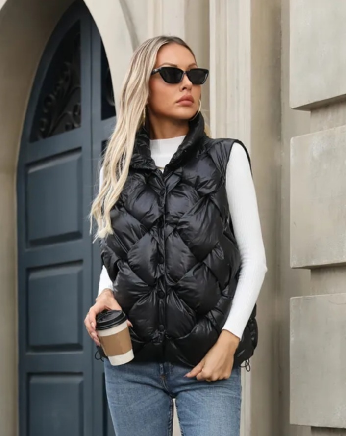 Nová černá vesta velikost L - 2