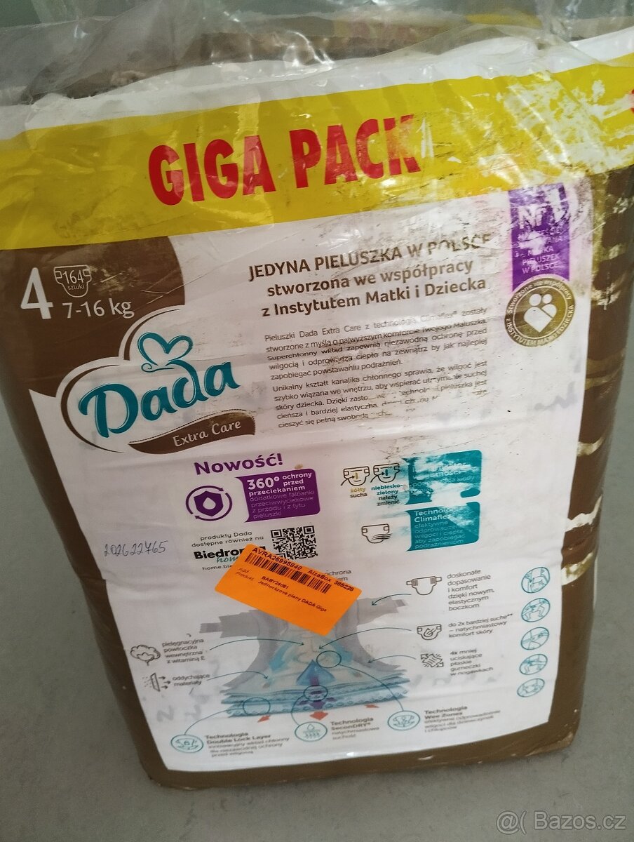 Pleny Dada Extra Care, vel. 4. 164 ks - 2