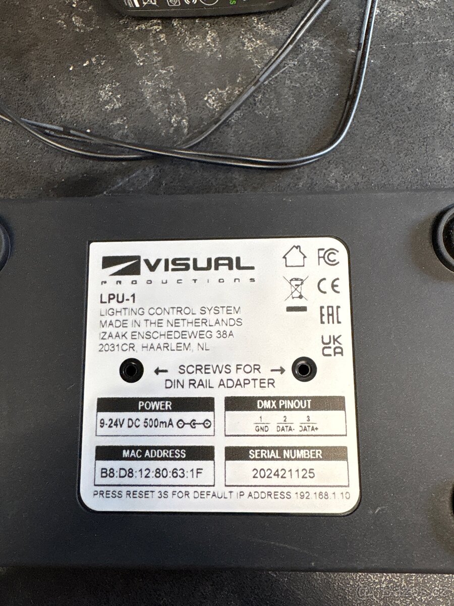 DMX ovladač Cuety iPad Control LPU-1 - 2
